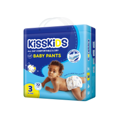 KISSKIDS 3 JUMBO BABY DIAPER-72PCS